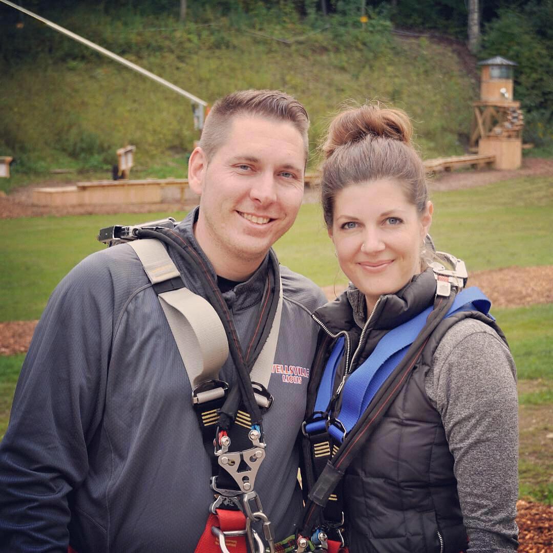 My birthday surprise...ropes course that was amazing!!