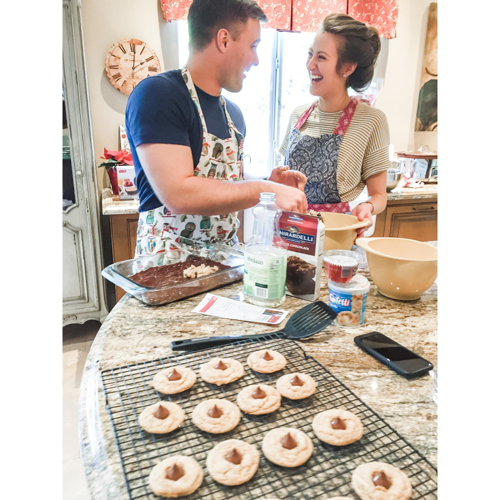 After our second date, Spencer invited me to come to CA for a week. Kind of crazy, but free trip to my mission! We made cookies, saw Wicked and spent time with his family. After that, I was hooked.