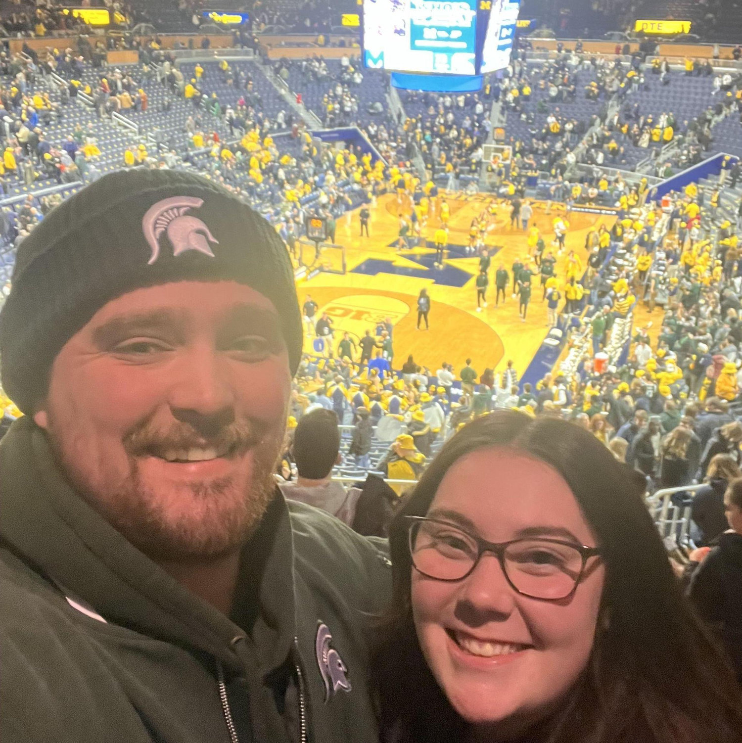 Another Spartan victory the road! 
MSU victory at the Crisler Center!