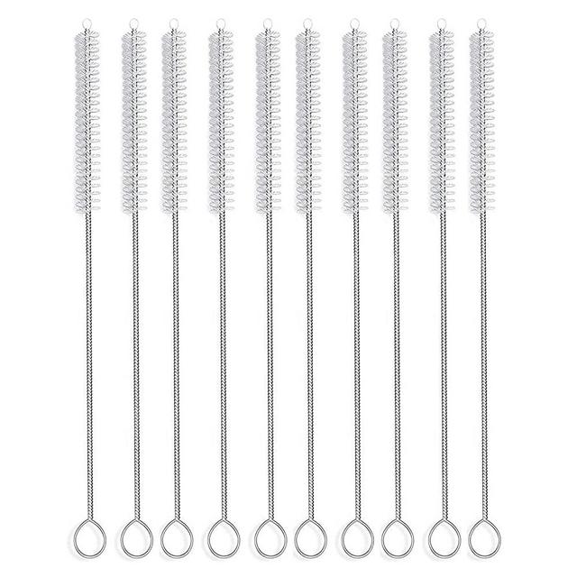 Straw Brush, Nylon Pipe Tube Cleaner 8.2-ihch X 2/5-inch set of 10