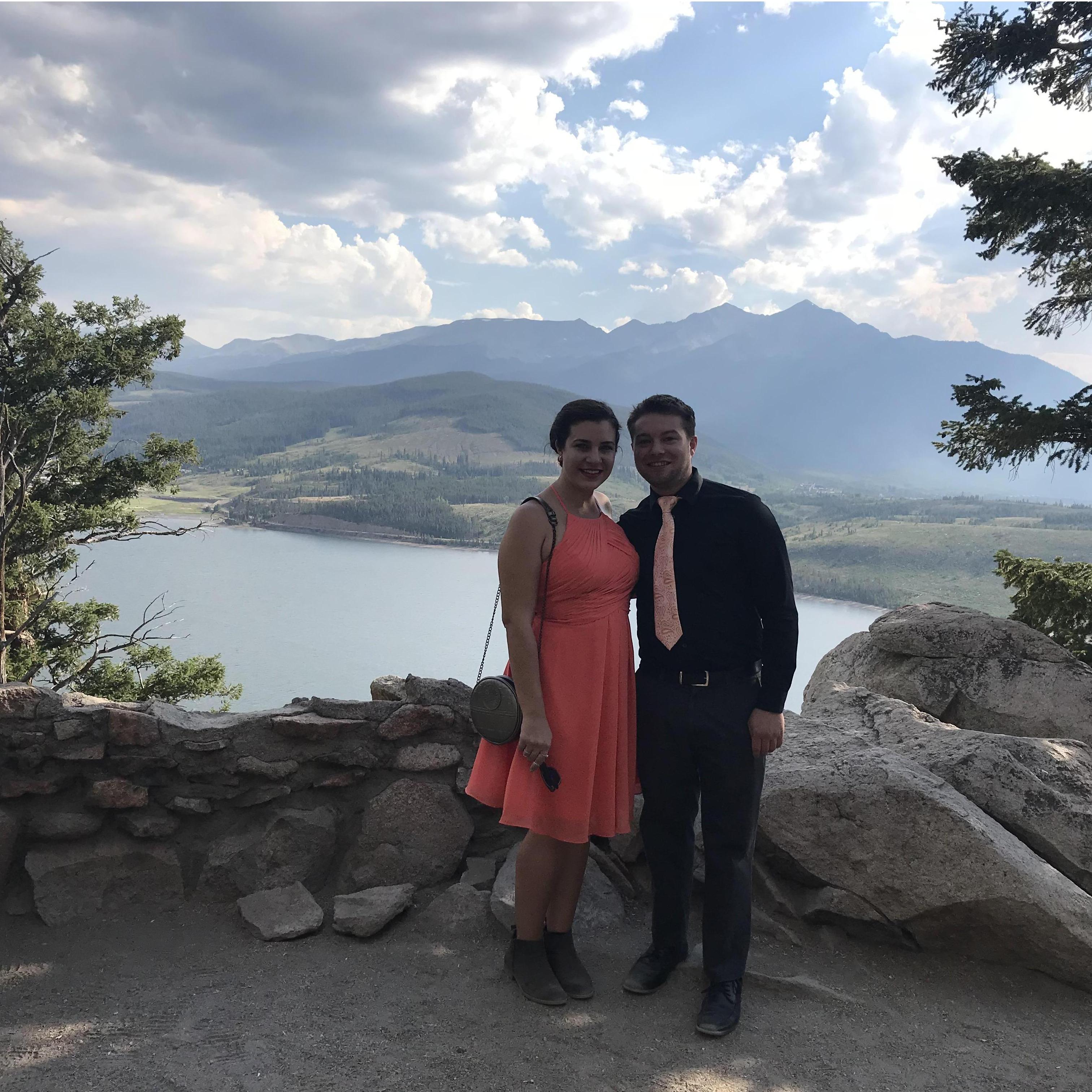At Dana's beautiful wedding in Colorado