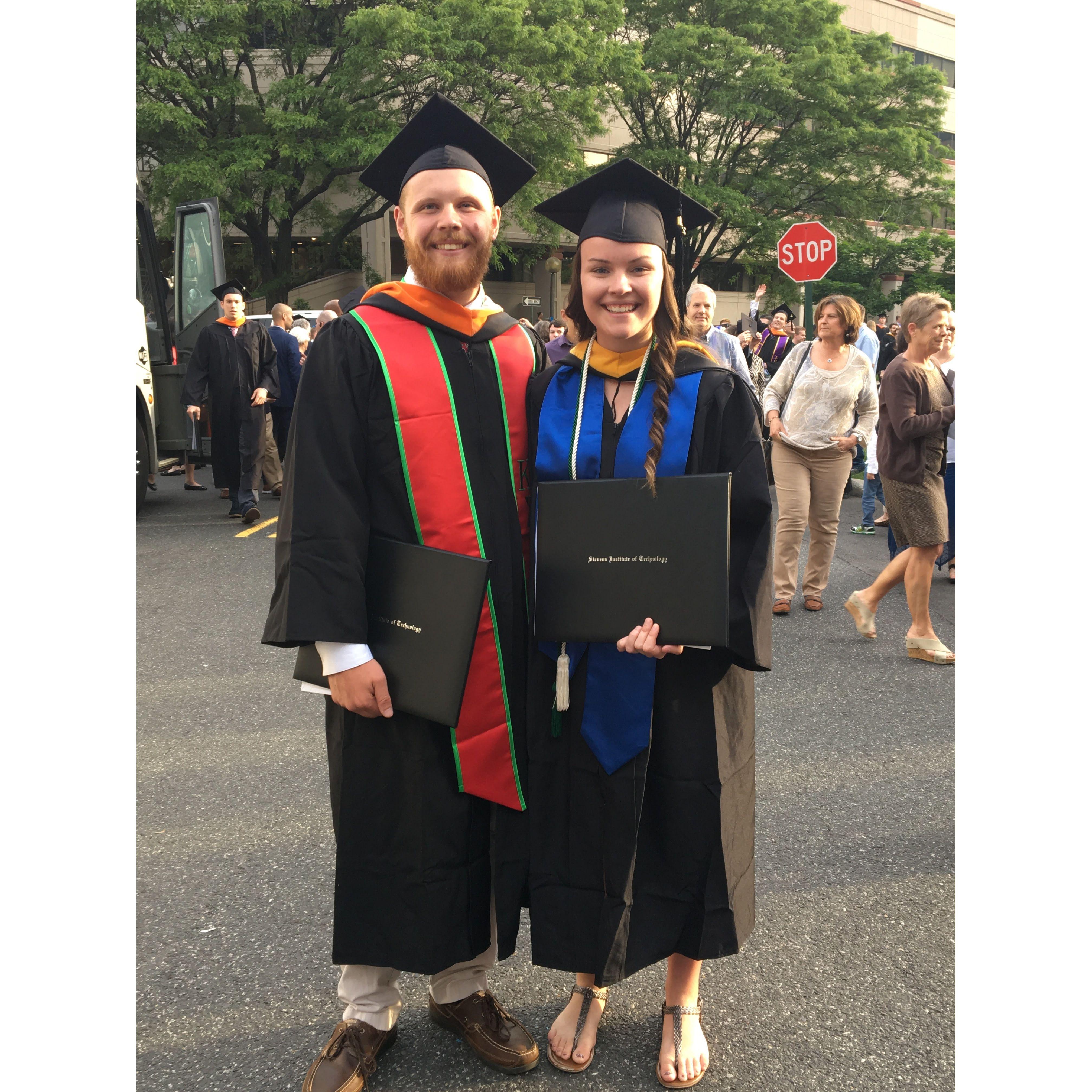 May 2017: Graduated from Stevens Institute of Technology, the school that brought us into each other's lives