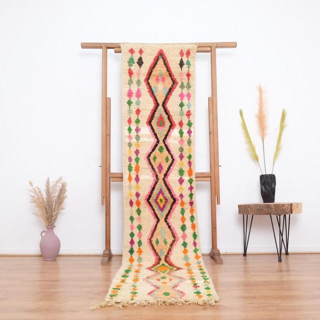 Moroccan rug runner 2x10 ft