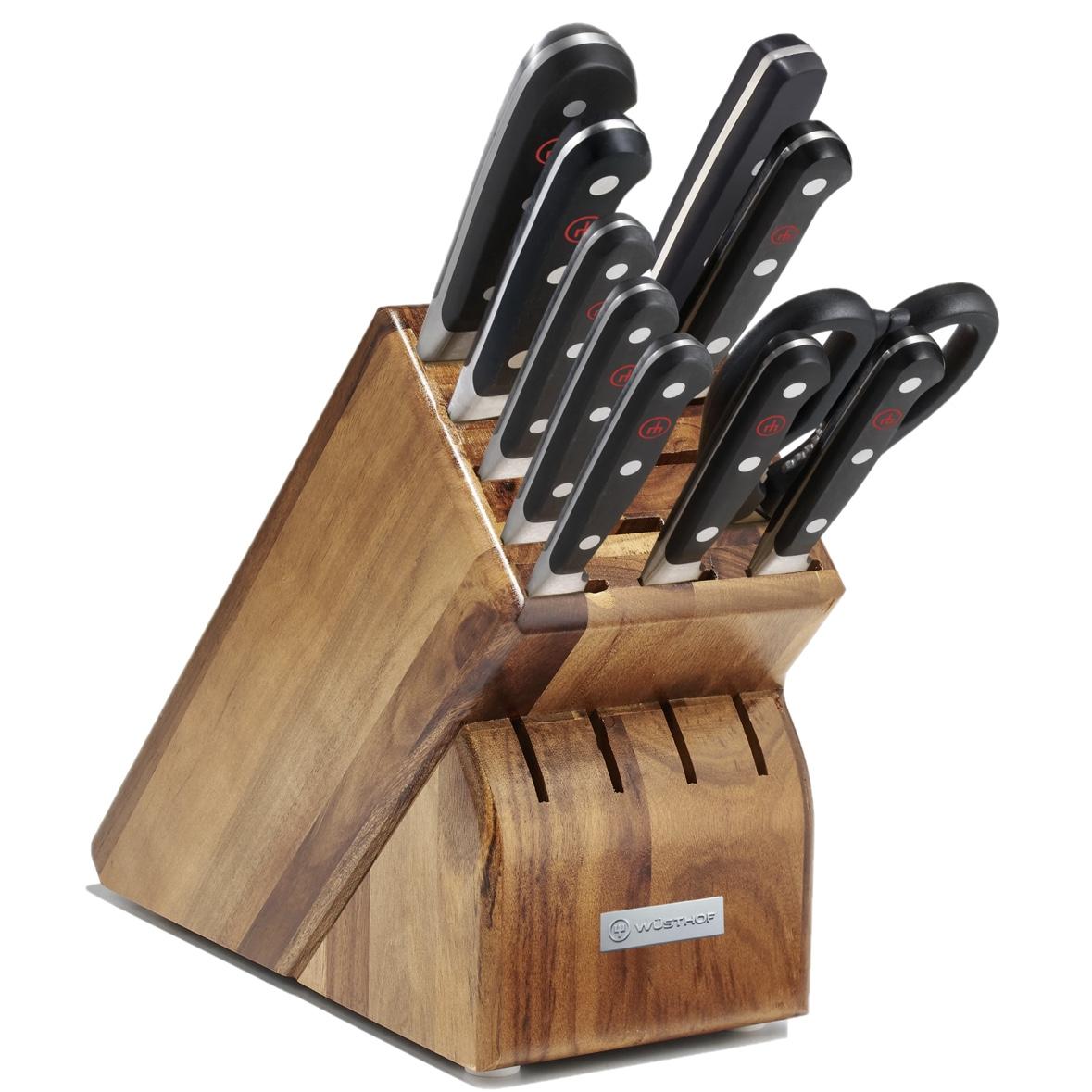 Classic 11-Piece Knife Block Set, Acacia