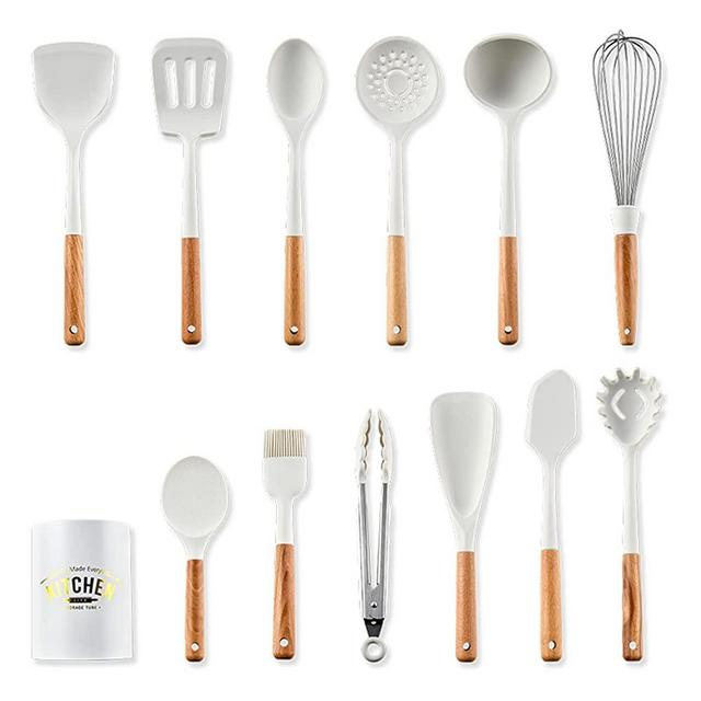 Keidason 14 Piece Kitchen Utensils SetSilicone Cooking Utensils Set  Non-stic