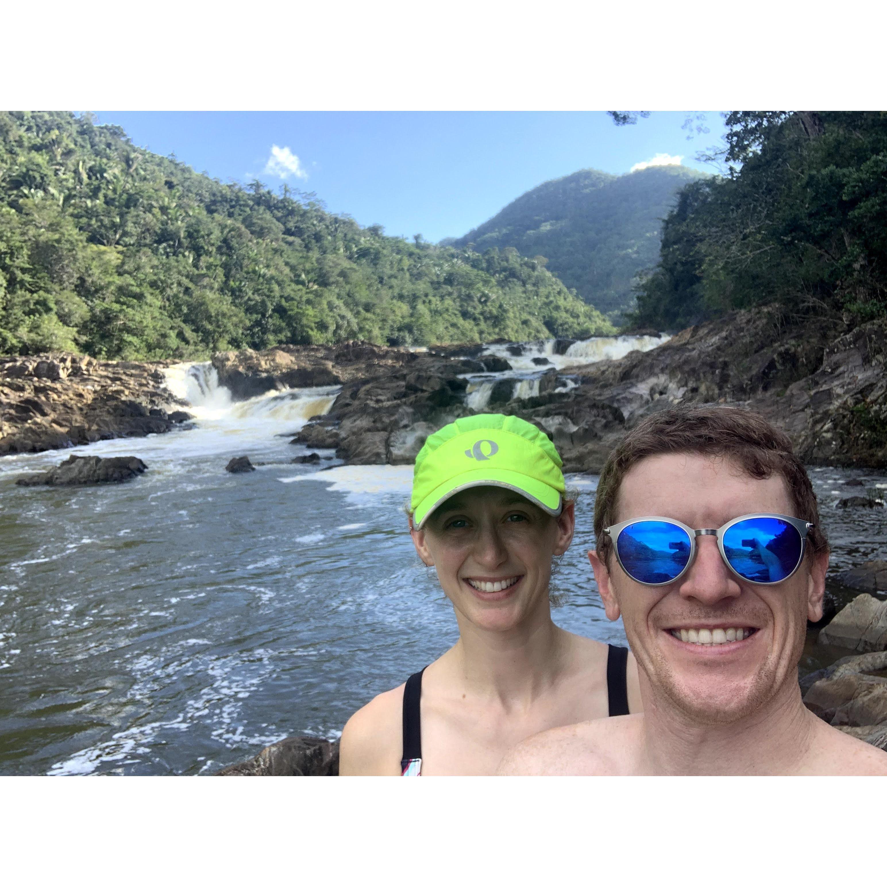Non-cave tubing in Belize