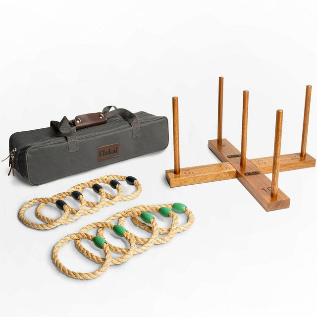 Wood Ring Toss Set