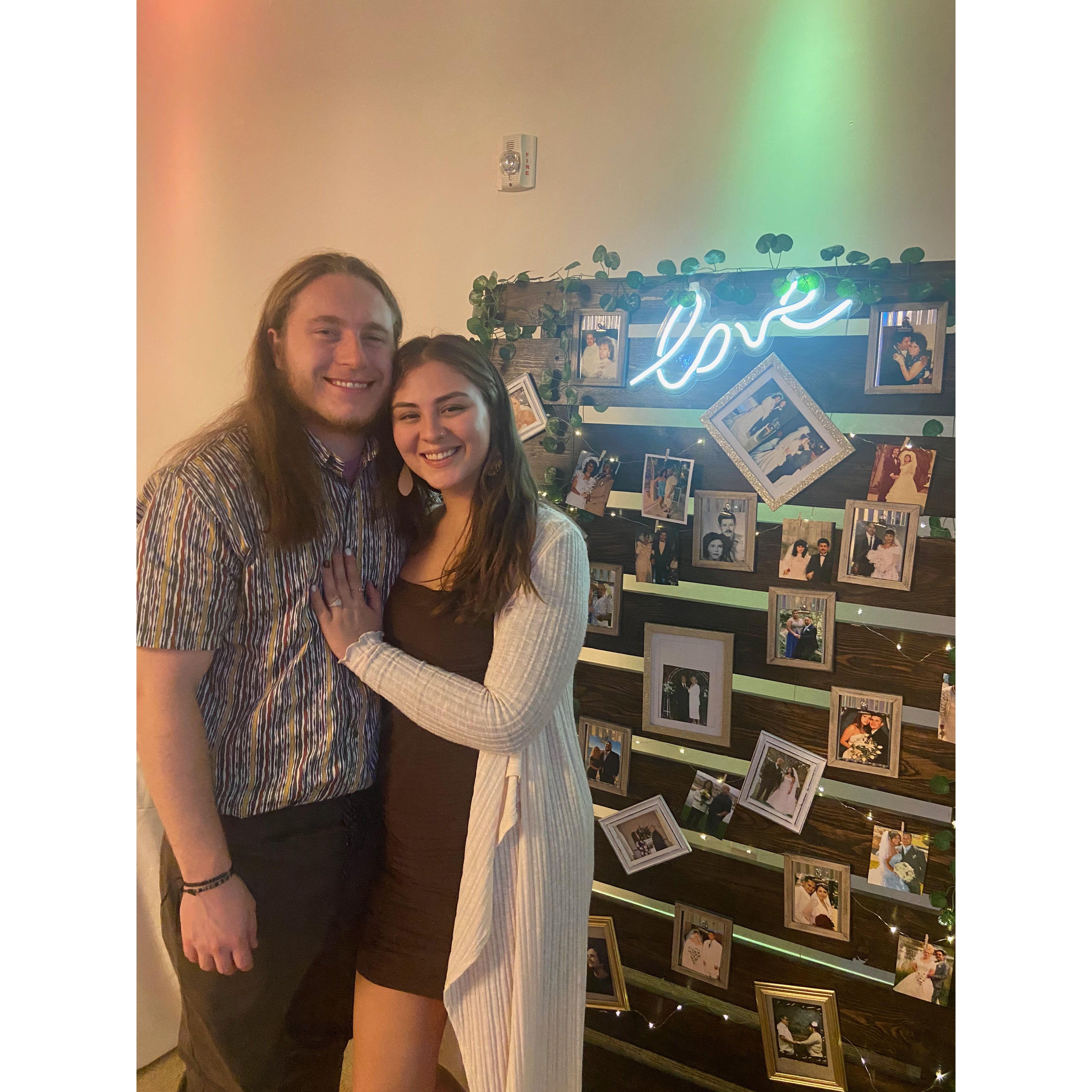 At a wedding but not ours.