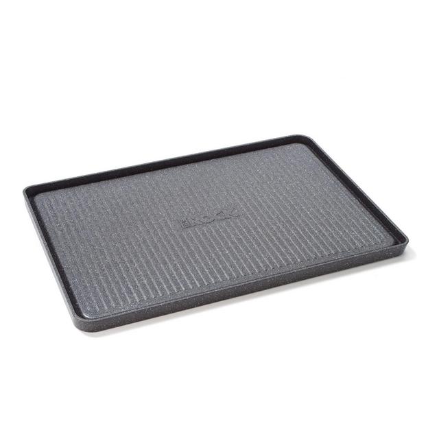 STARFRIT The ROCK Nonstick 12 1/2-Inch x 18-Inch Reversible Grill/Griddle Pan in Black