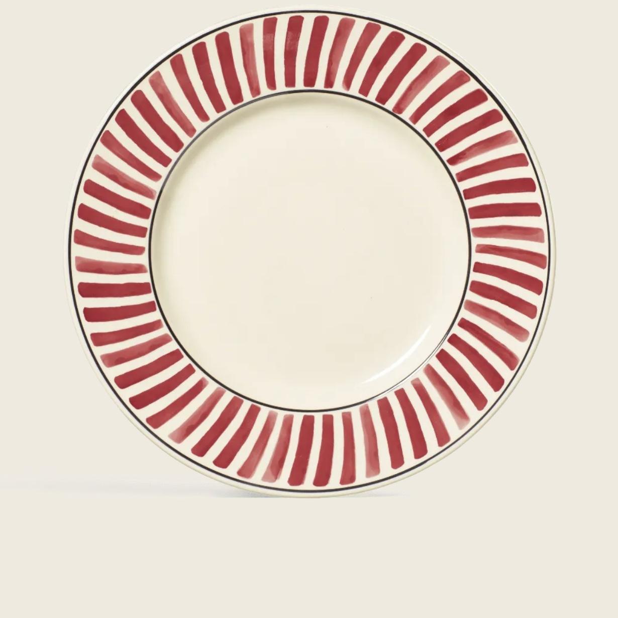 Set of Four Kintaro Dinner Plates - Red | OKA