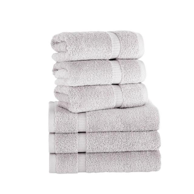 6pc Villa Hand Towel Set Silver - Royal Turkish Towels