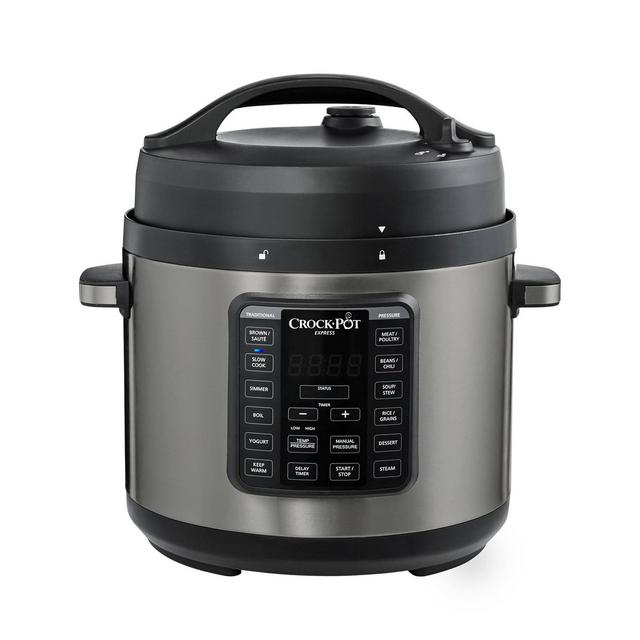 Crock Pot 6qt Express Crock Pressure Cooker - Dark Stainless