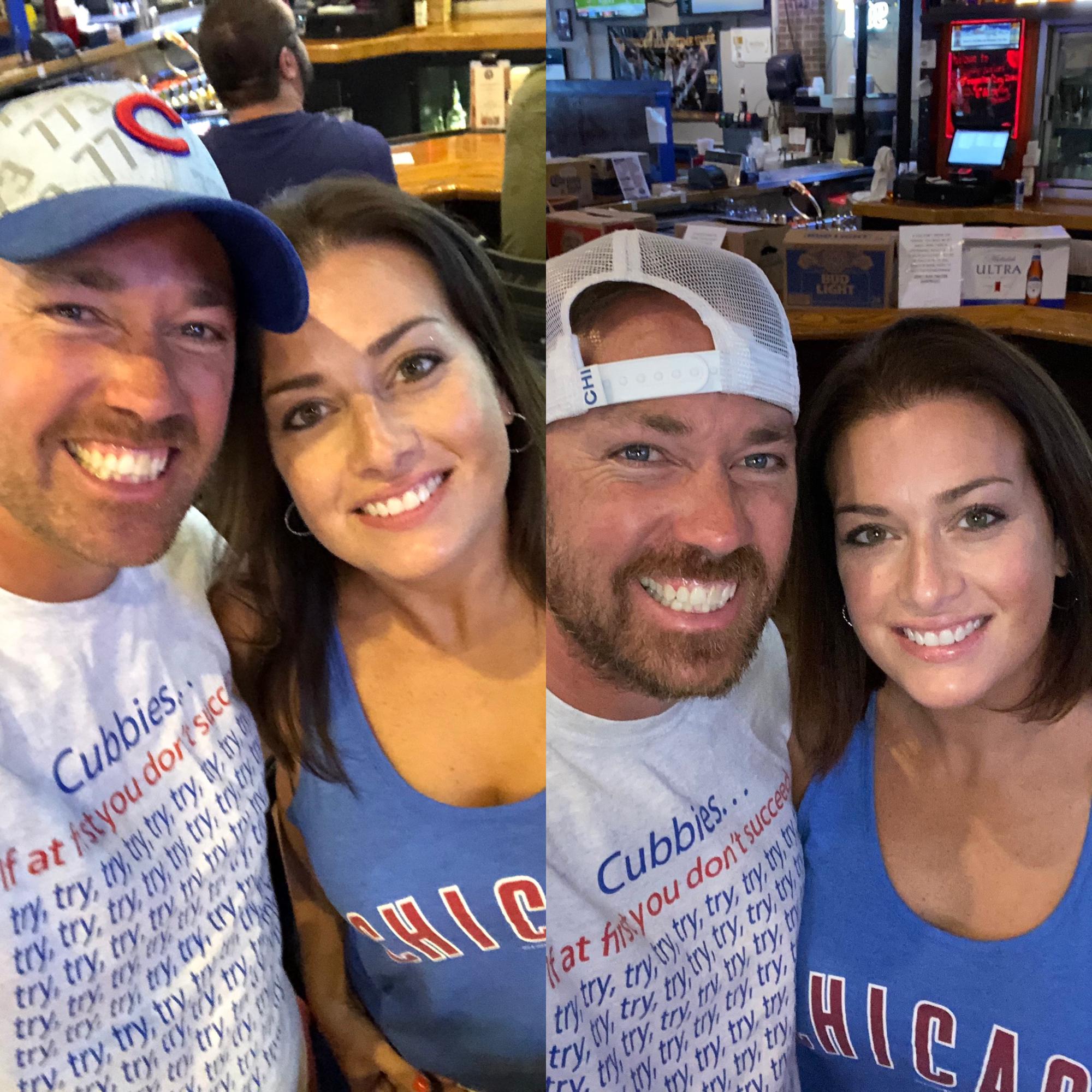 Our first date 6/8/2019 and one year later 6/8/2020! Go Cubs!