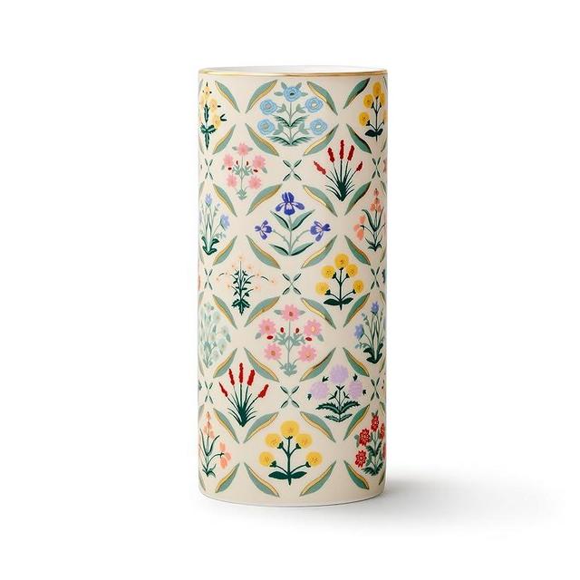 RIFLE PAPER CO. Estee Porcelain Vase for Room and Home Décor, Brighten Up a Living Room, Kitchen Table, or Farmhouse, Large Vase for Tabletop Centerpieces or Bookshelves