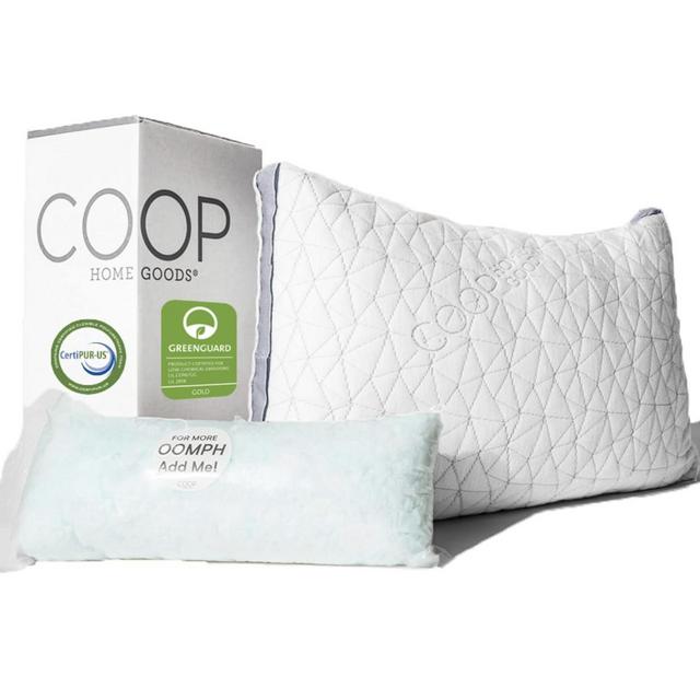 Coop Home Goods Eden Bed Pillow for Sleeping - Plush and Luxurious Shredded Memory Foam Pillow with Lulltra Washable Cover from...