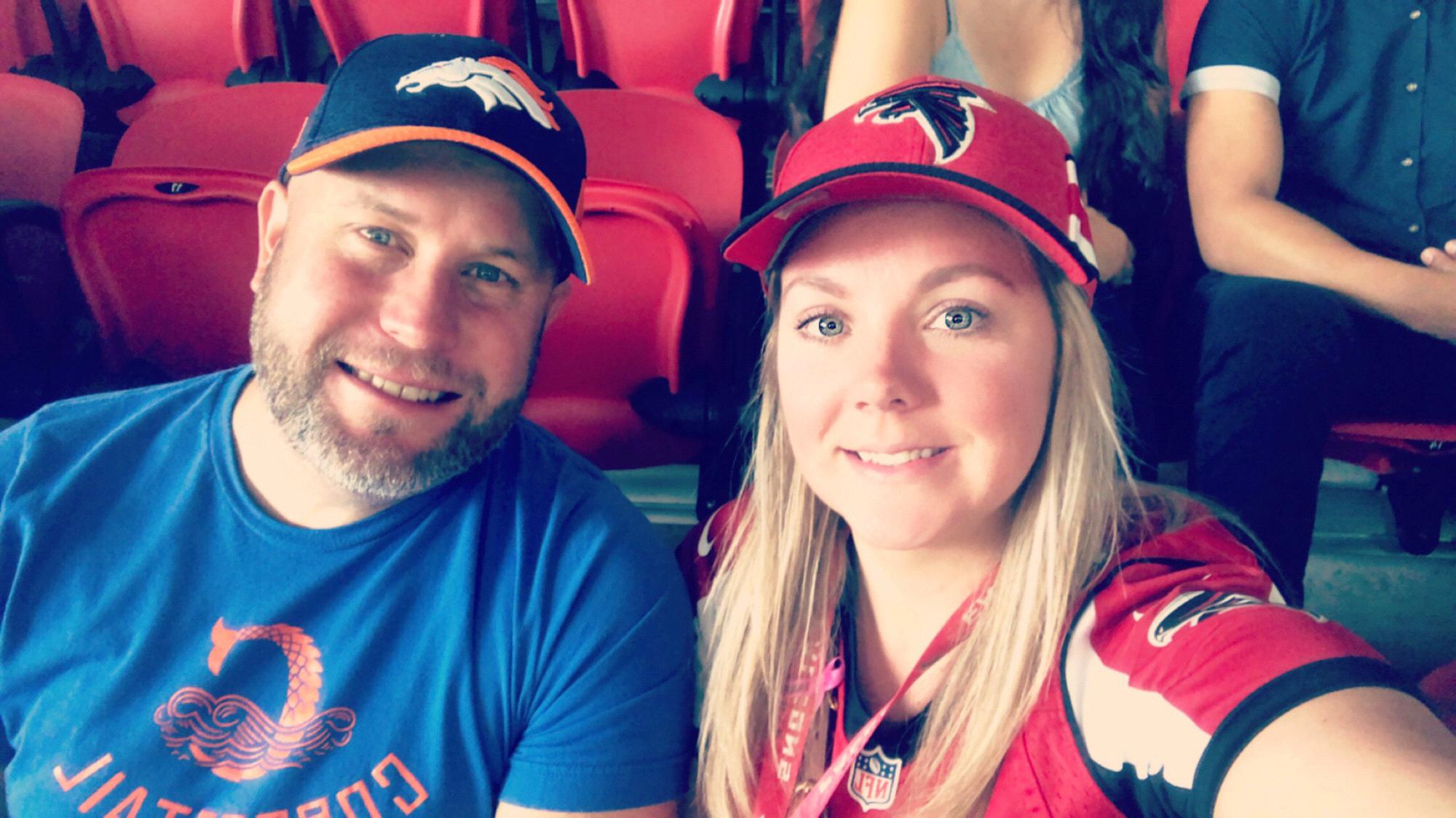 Atlanta Falcons games in the new Mercedes Benz stadium in Atlanta, GA