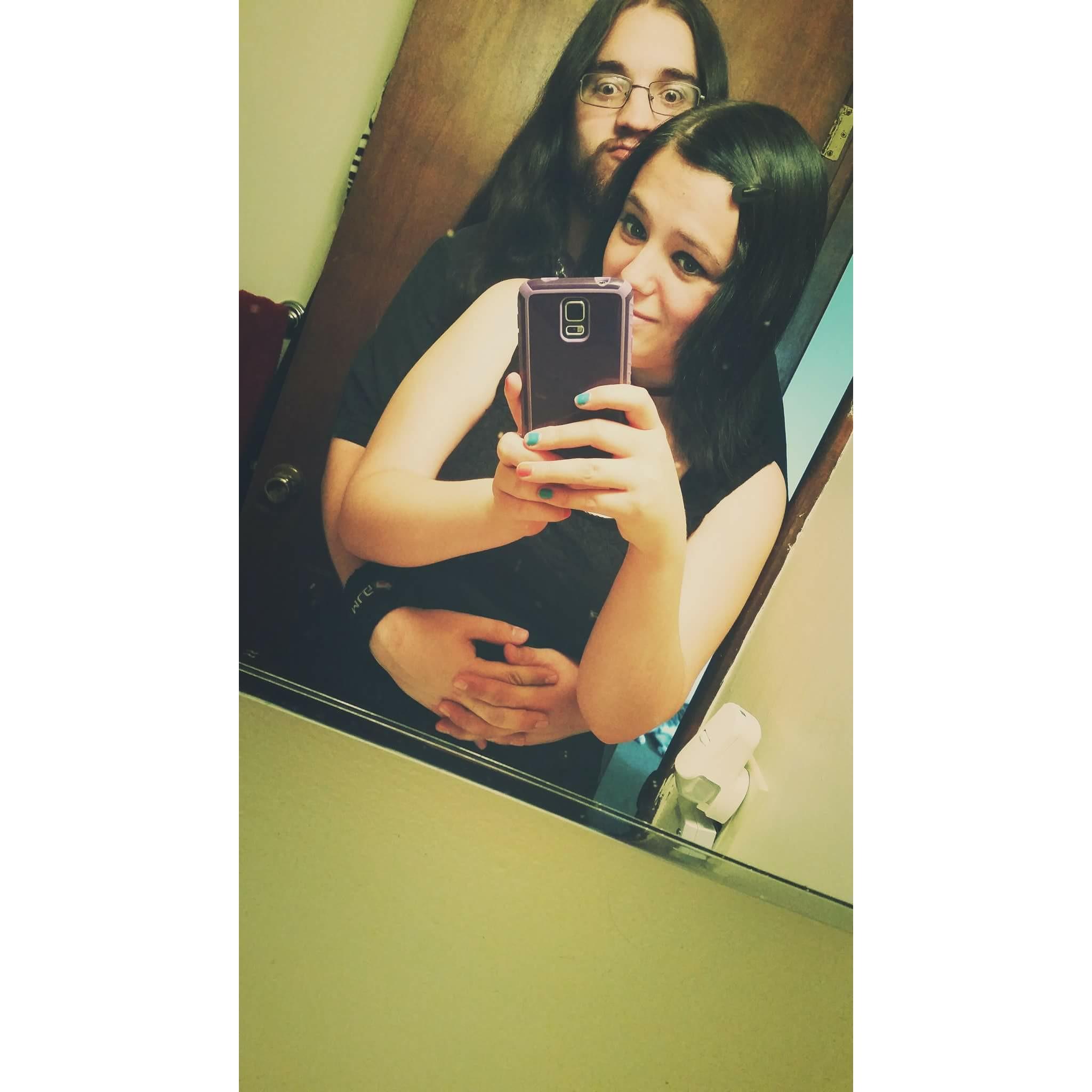 First picture together. Perfection at its finest. ā¾š
Our first picture together. š¤