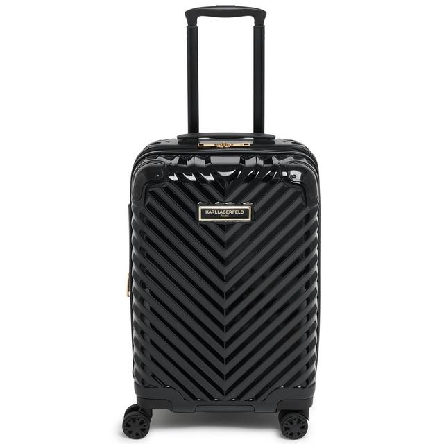 Karl Lagerfeld Chevron 21" Hardside Carry-On Spinner