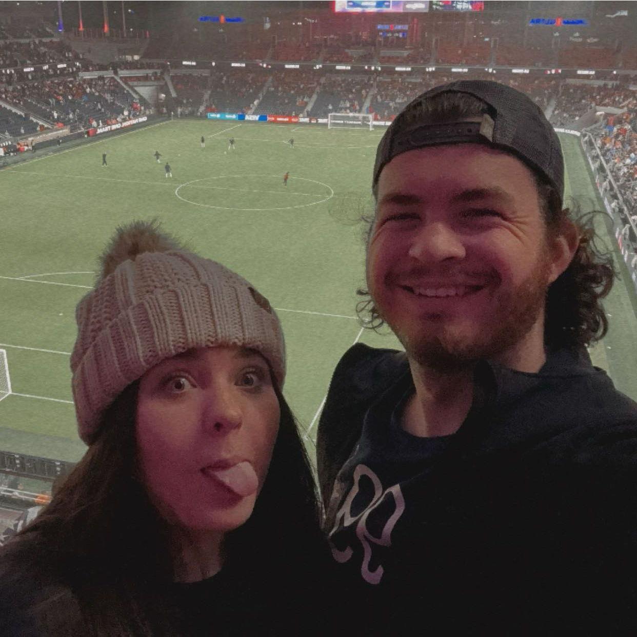 We went to a USA game in the new STL City Stadium!
