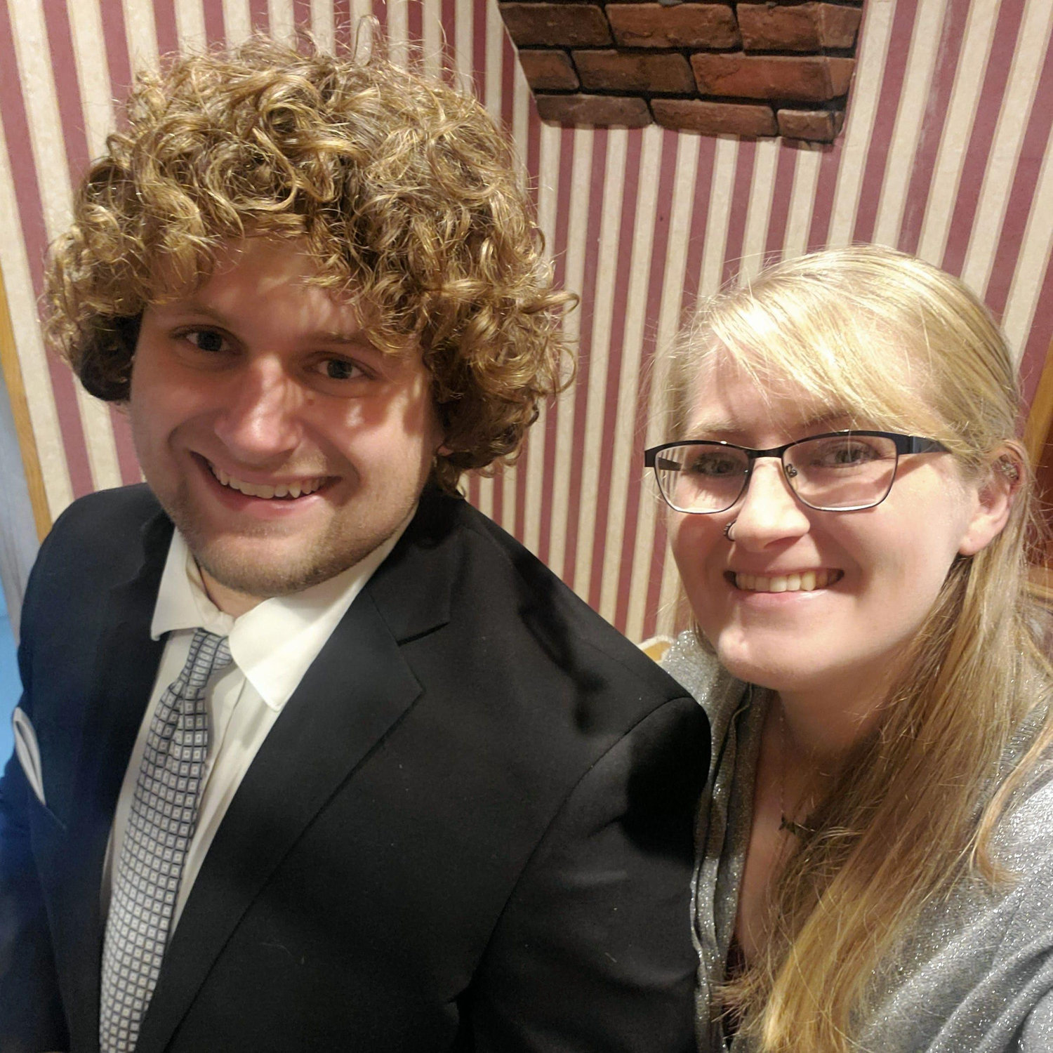 We clean up nice! Dressed up for Shawn and Marissa's wedding October 2023