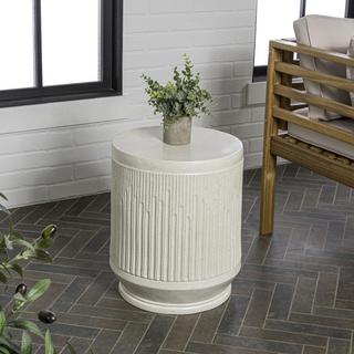 Kline Mid-Century Modern Brutalist Accent Table