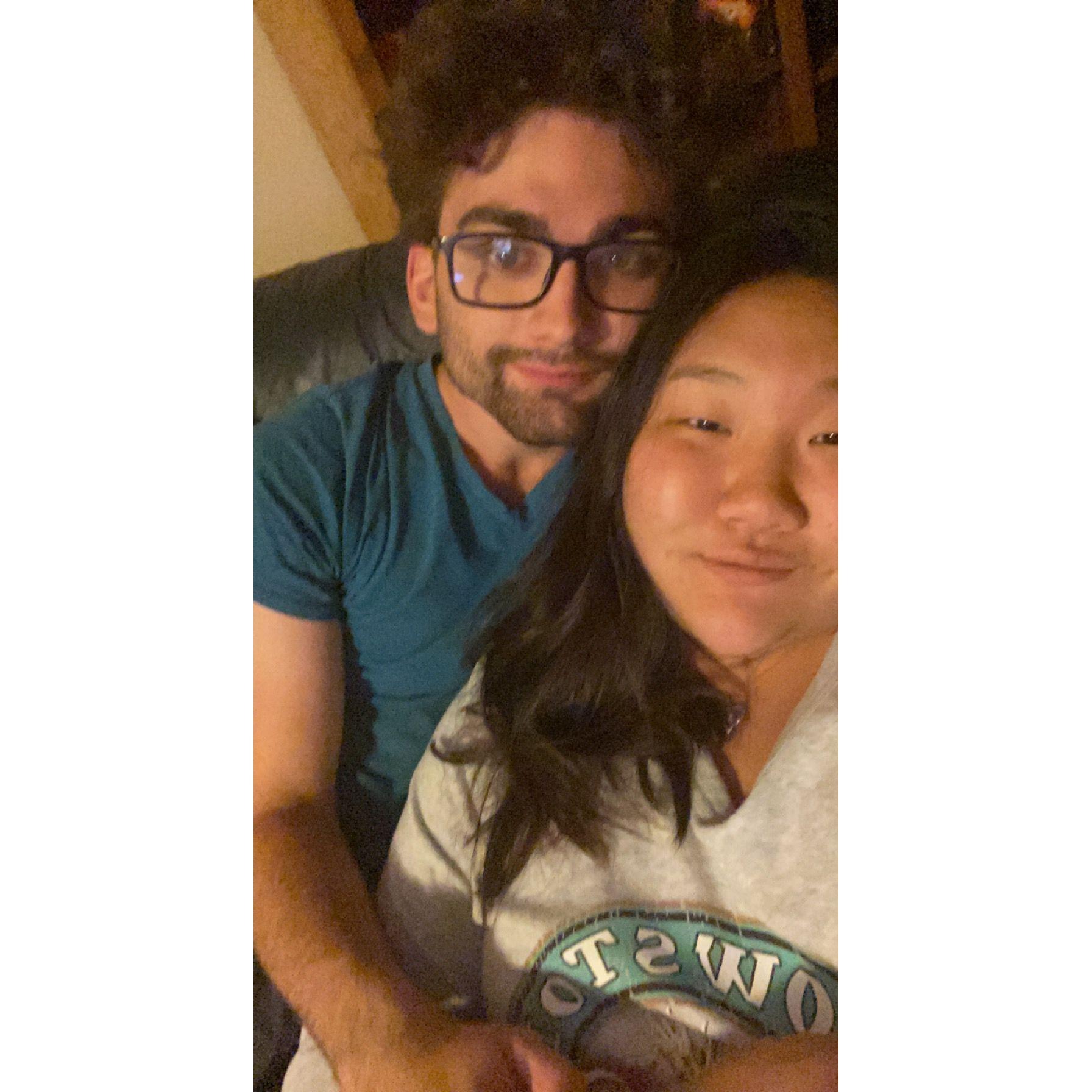 When he moved in with my family