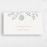 White Wedding Place Card - Preciada