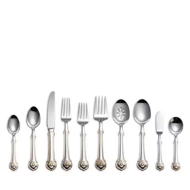 Napoleon Bee Gold Accent 45 Piece Flatware Set, Service for 8