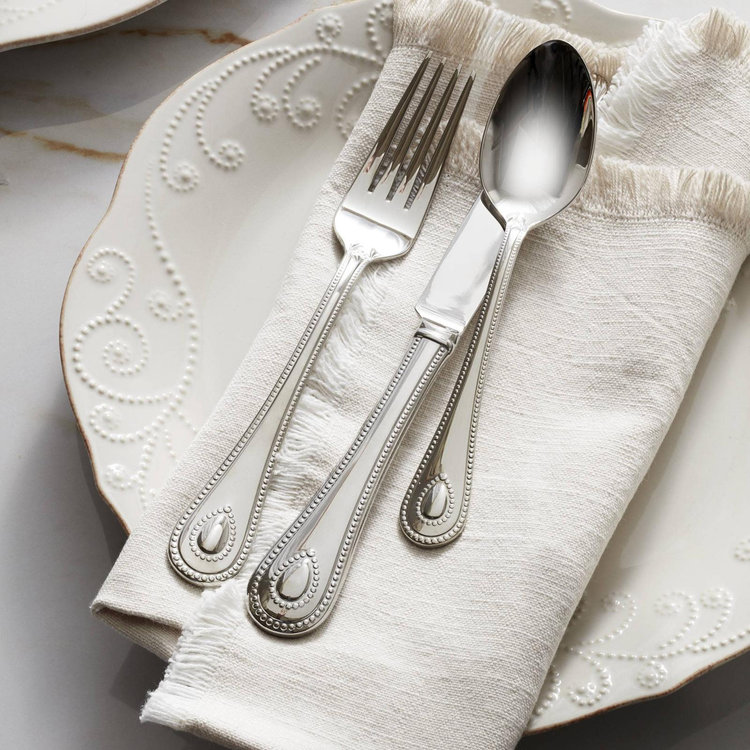 フレナーラ frenar 8本セット Lenox, French Perle 12-Piece Plate & Mug Dinnerware Set, Service