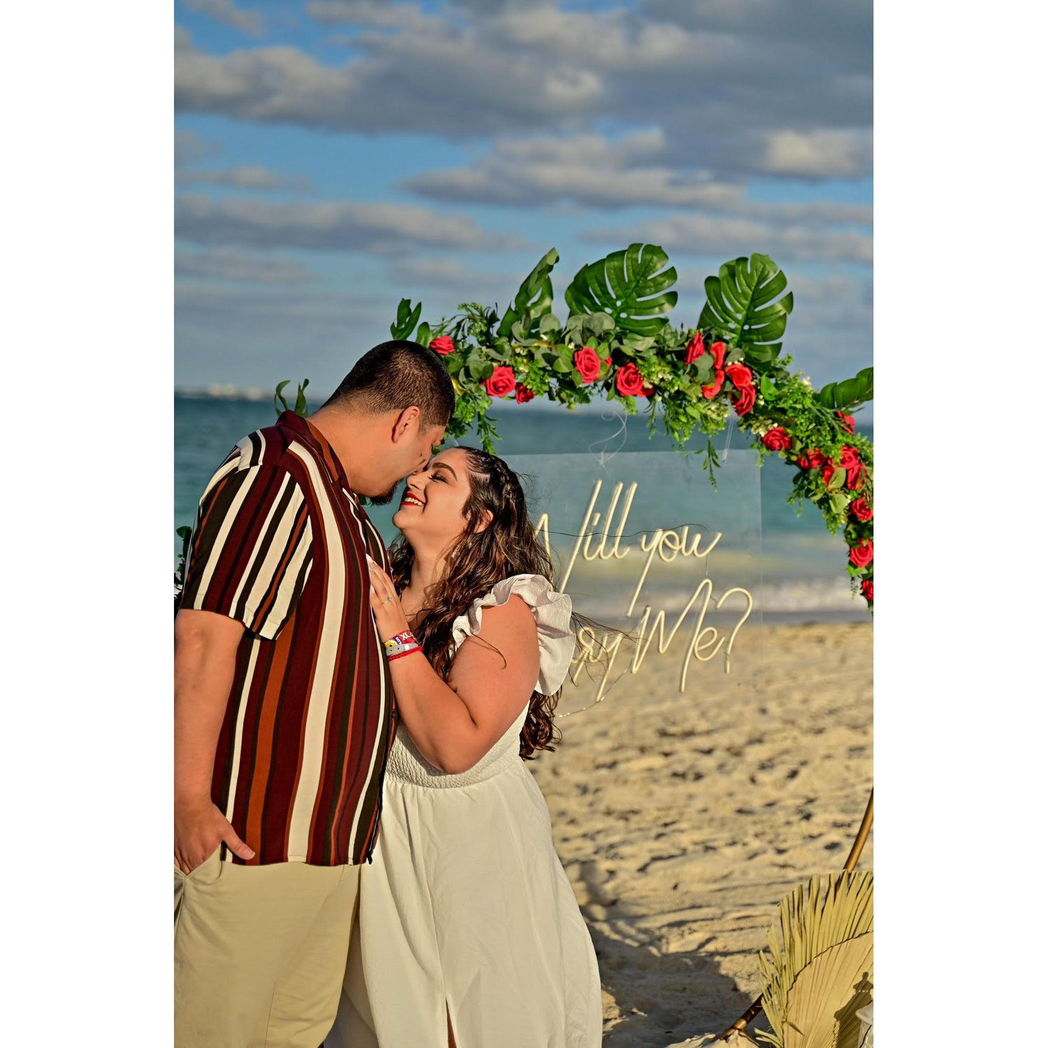 Tony proposed in Cancun!