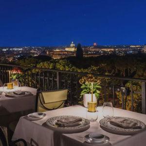 Rooftop Dinner at Mirabella in Rome
