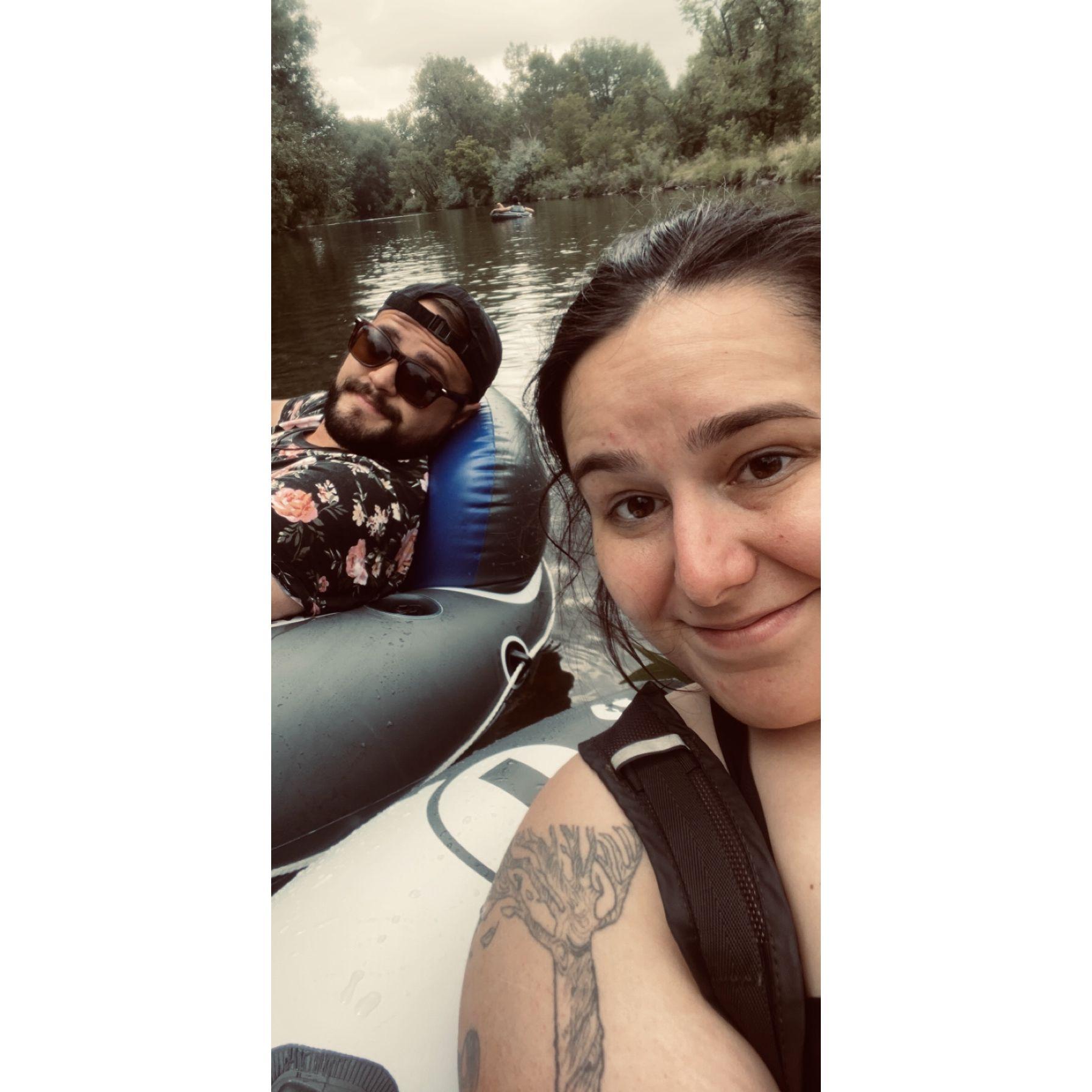 Tubing in the Poudre River