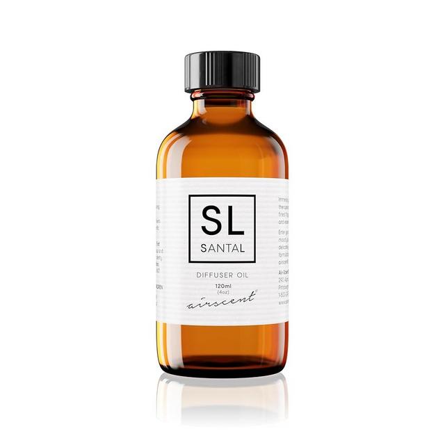 Santal Diffuser Oil - Air-Scent Aroma and Santal Essential Oil Blend - 120 mL, 4 fl oz Fragrance Oil Dropper Bottle for Aromatherapy Diffusers and Humidifiers - Sandalwood Essential Oil Blend