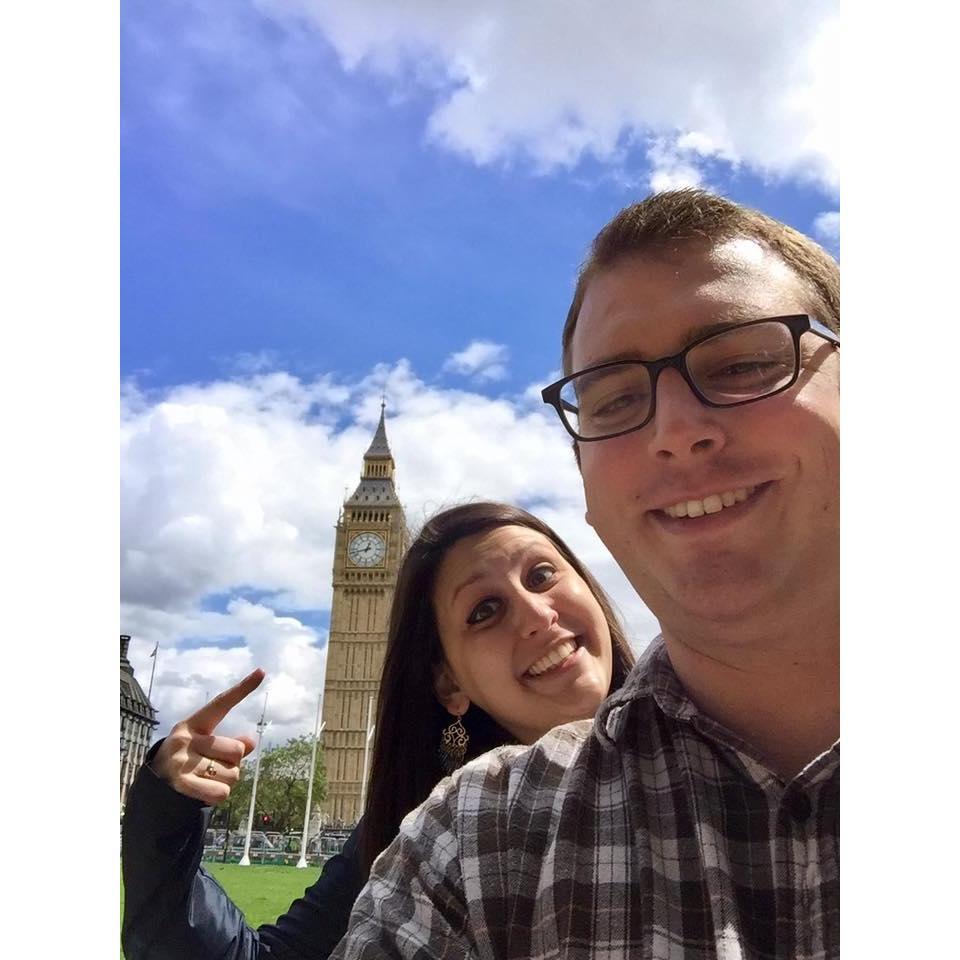 Scott visiting Alex in London.