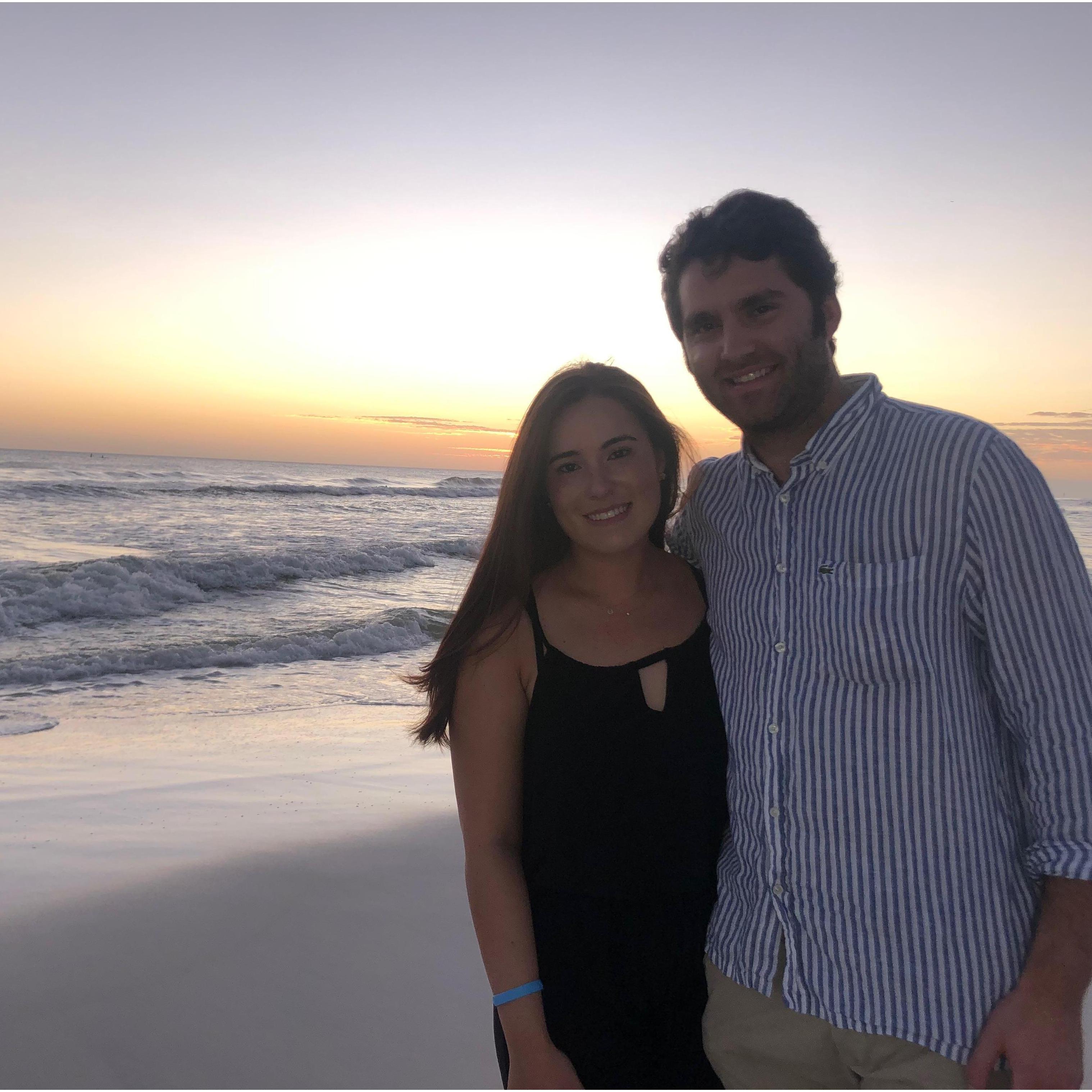Sunset on the night of our engagement - November 8, 2020.