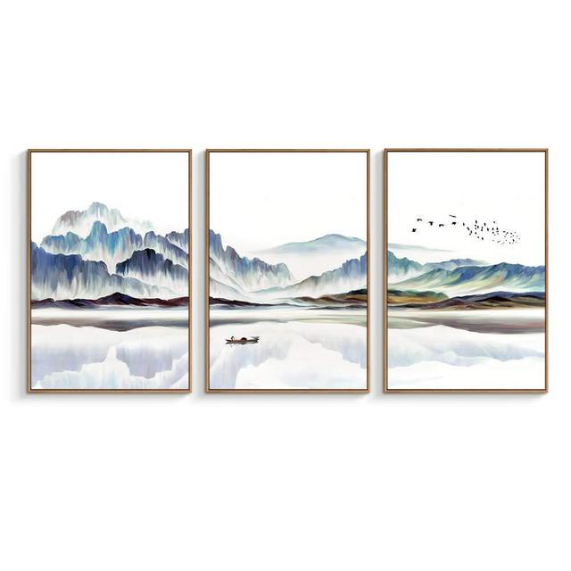 NWT Framed Canvas Wall Art for Living Room, Bedroom Canvas Prints for Home Decoration Ready to Hanging - 24"x36"x3 Panels