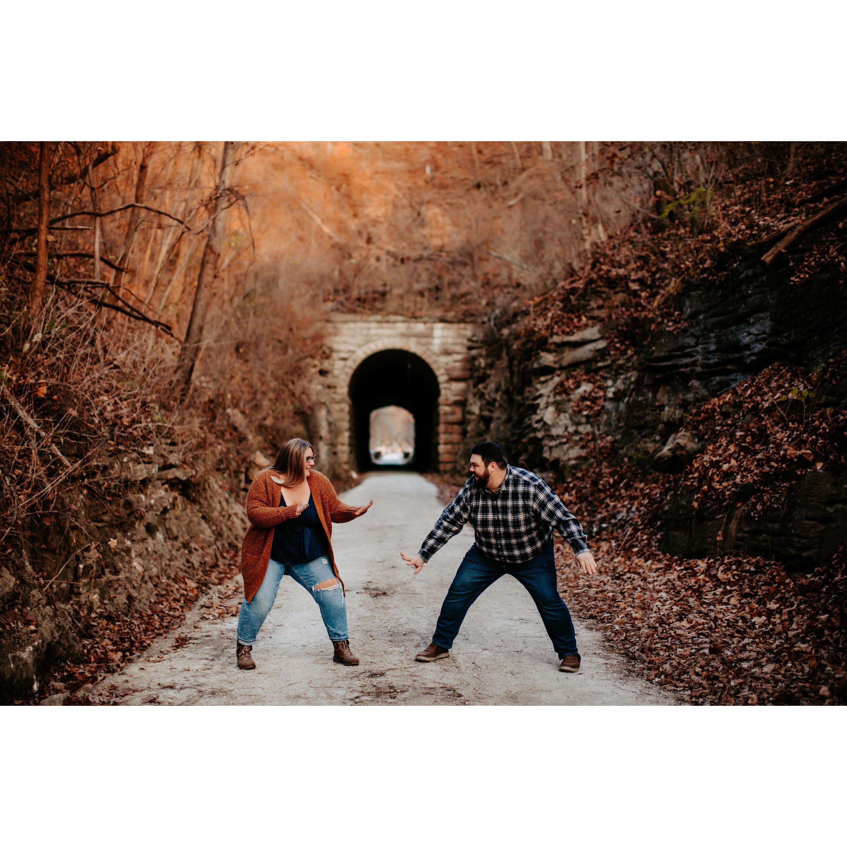 Our photographer asked us if we had a secret handshake, we said no... but...