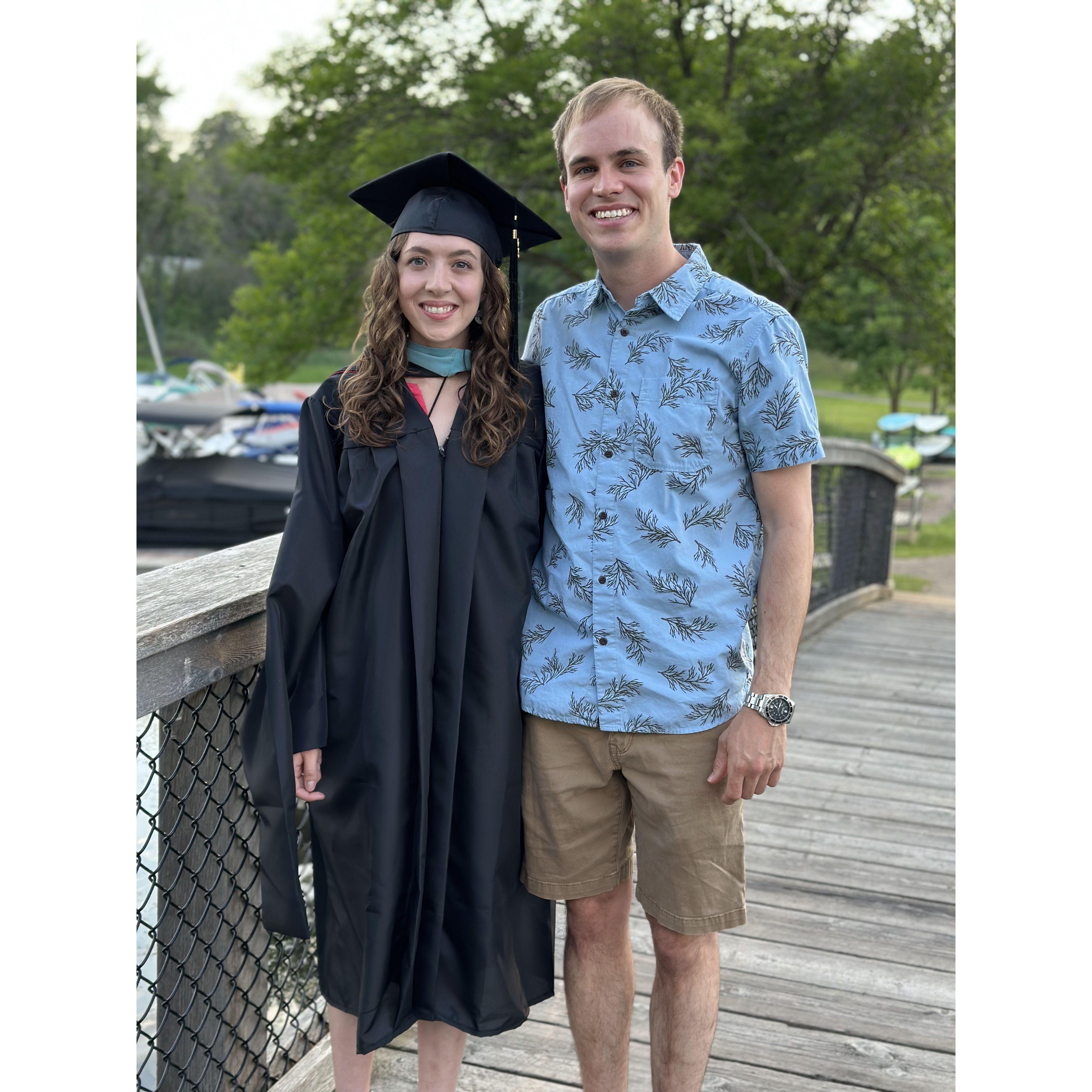 Cait finished her masters!
