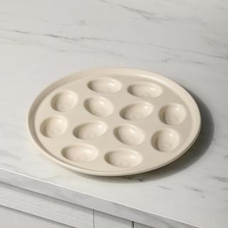 Round Egg Serving Platter
