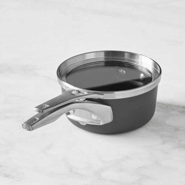 Calphalon Premier Space Saving Nonstick Saucepan with Cover, 1 1/2-Qt.