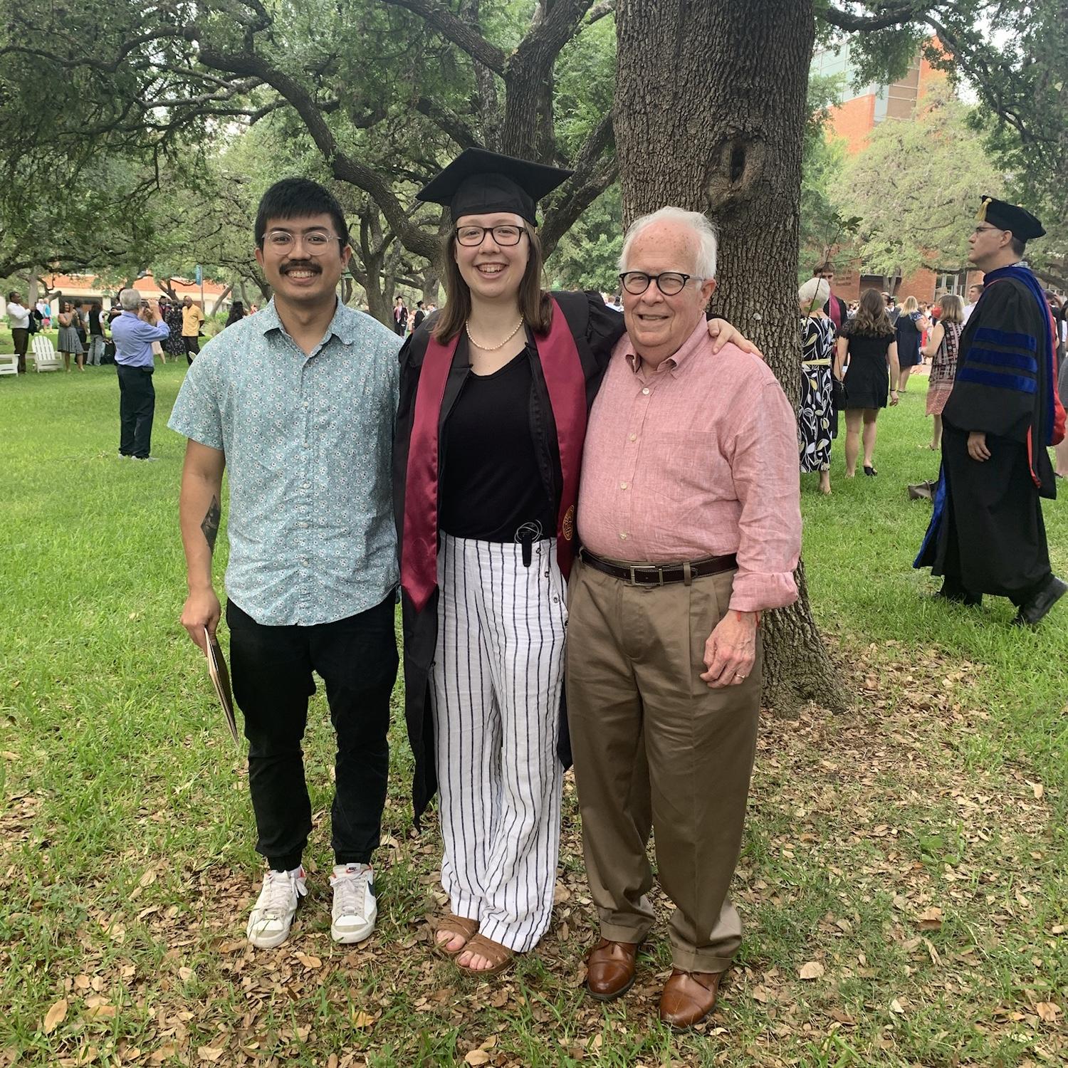 Naomi's graduation with Grandpa Jim!