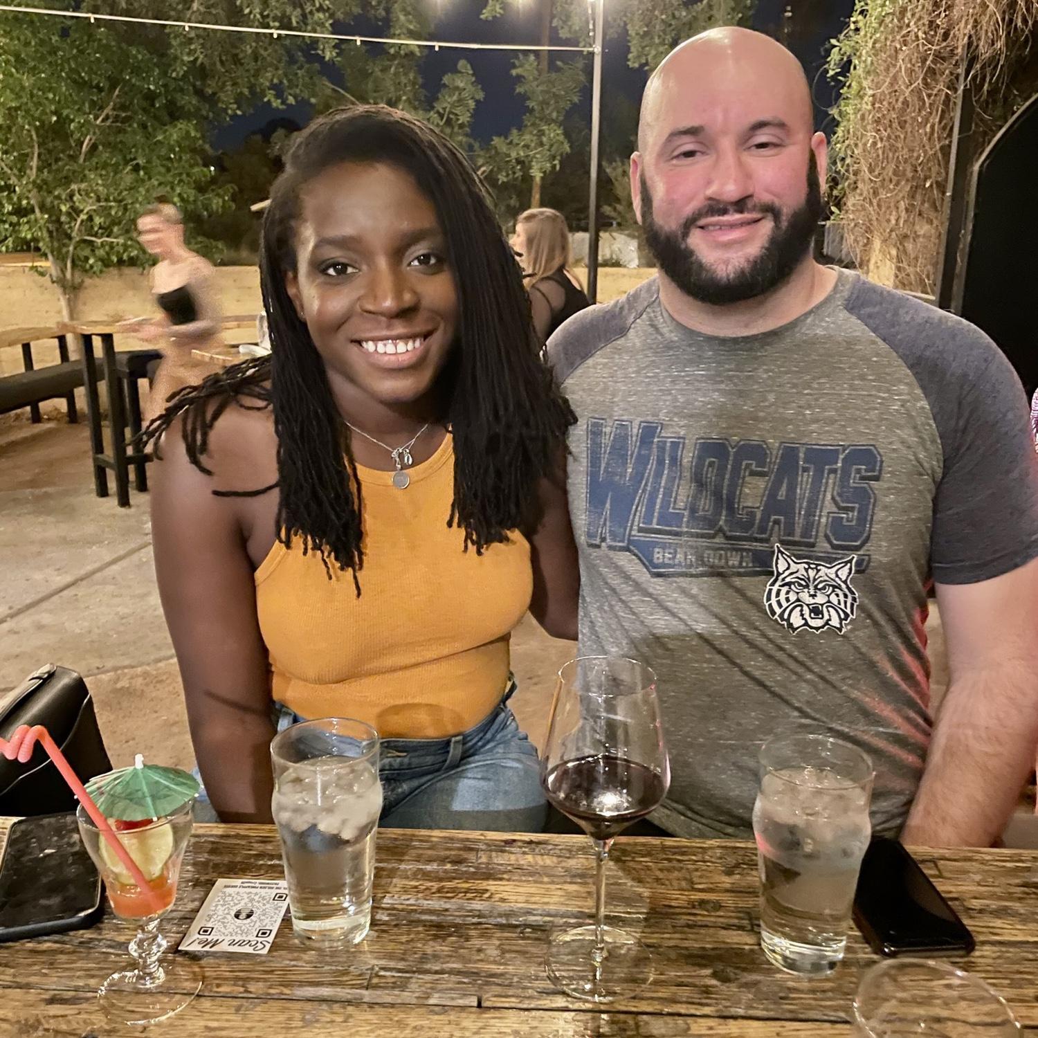 Our first photo together!
