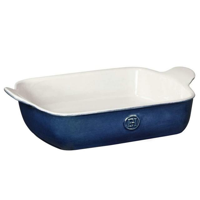 Emile Henry 559620 Modern Classics Small Rectangular Baker 11x9, 11 x 8, Twilight Blue