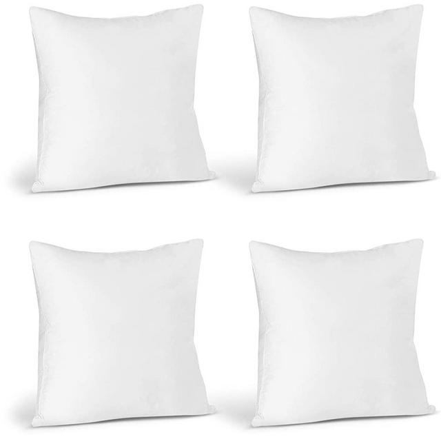 Utopia Bedding Throw Pillows Insert (Pack of 4, White) - 22 x 22 Inches Bed and Couch Pillows - Indoor Decorative Pillows