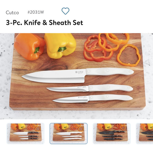 3-Pc. Knife & Sheath Set