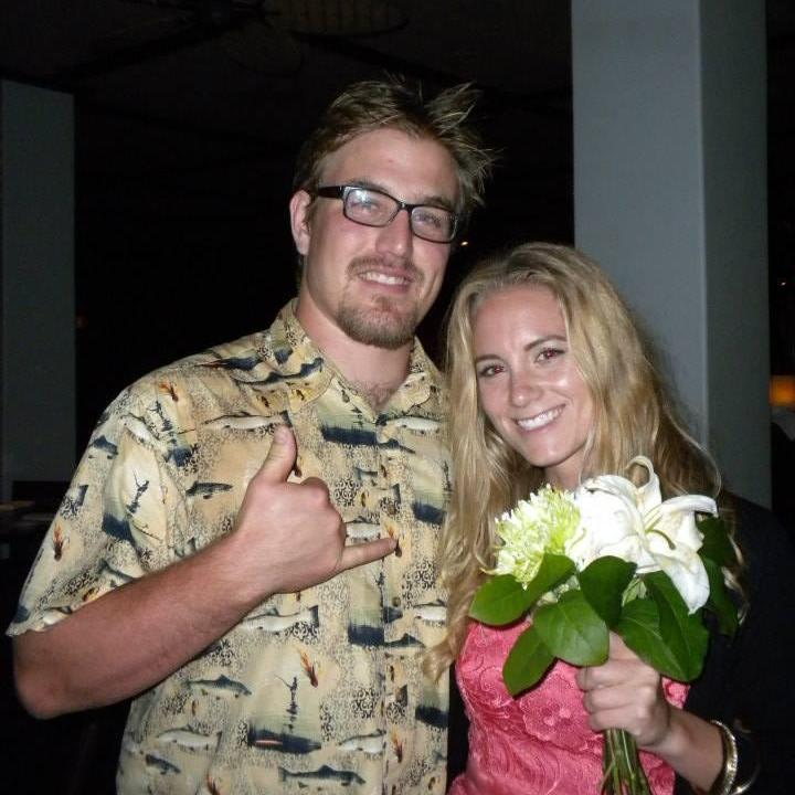 Catching the bouquet, Cooley Wedding, Kauai 2013