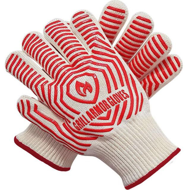 Grill Armor Extreme Heat Resistant Oven Gloves - EN407 Certified 932F - Cooking Gloves for BBQ, Grilling, Baking, Extra Small Size
