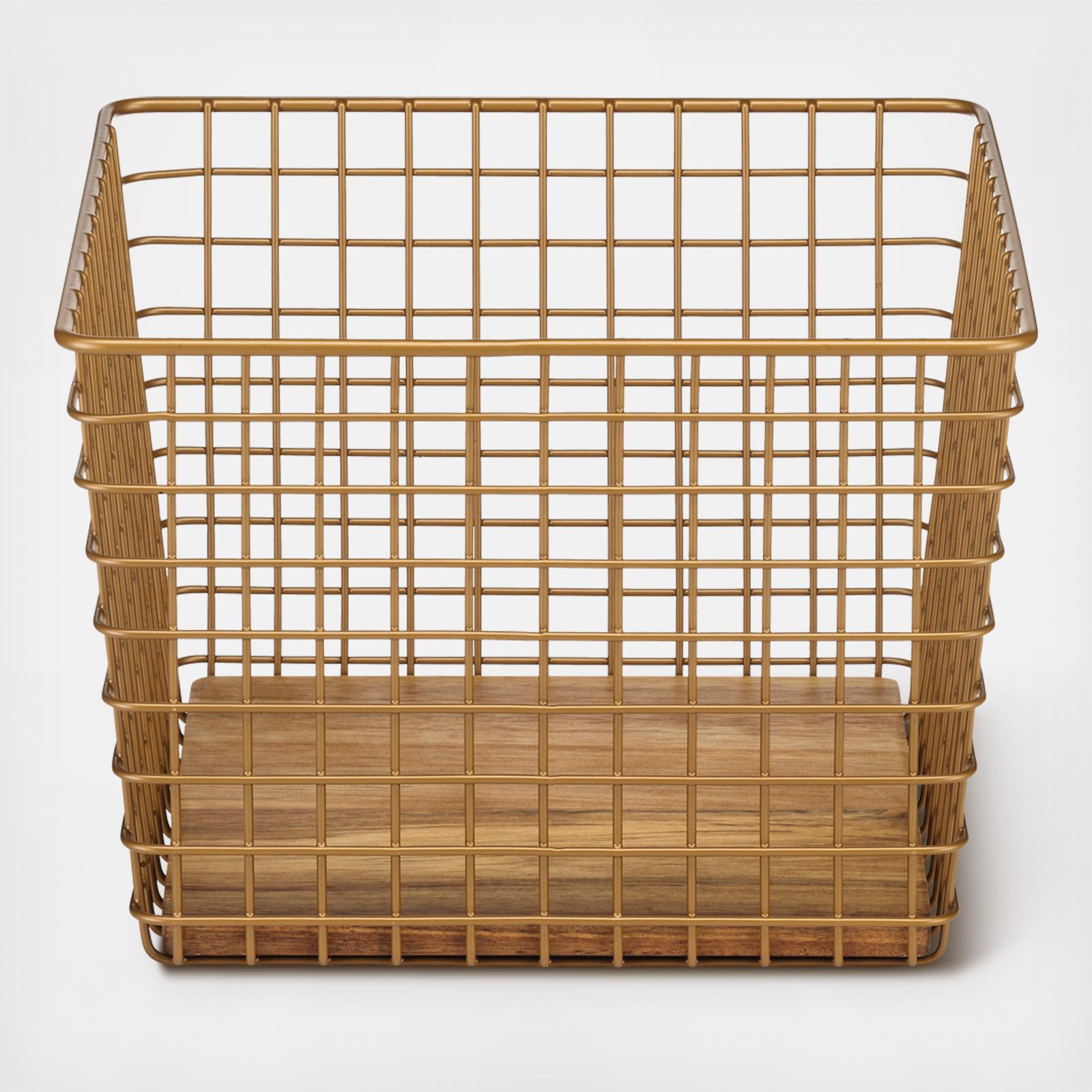 Neat Method Square Wire Grid Basket - Black
