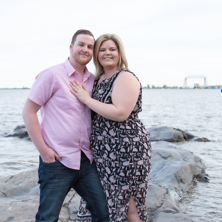 Engagement picture taken in Duluth June 2019