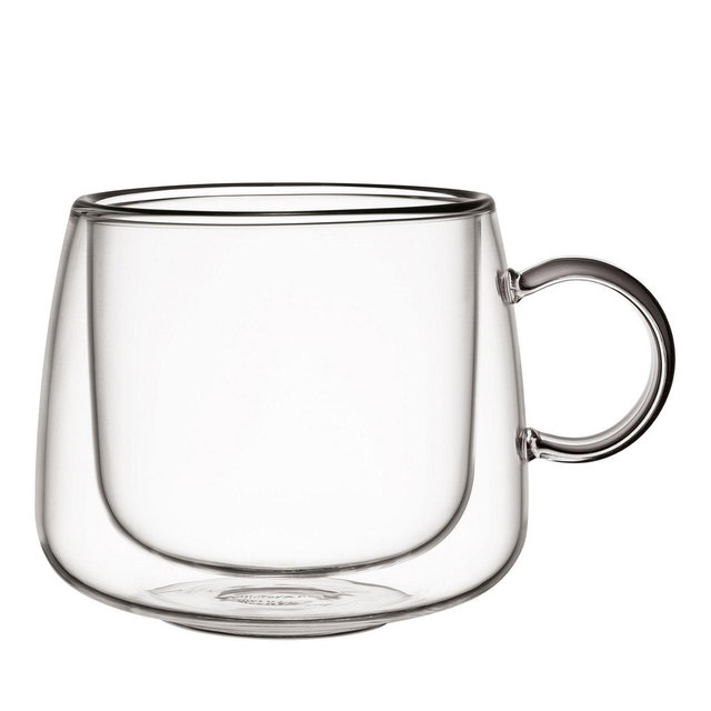 Villeroy & Boch Artesano Hot and Cold Beverages Insulated Cappuccino Glass, Set of 2